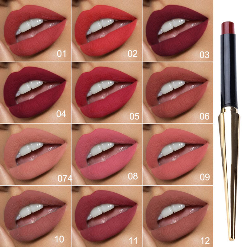 Women's Simple Multicolor Gold Matte Lipstick Women's Simple Multicolor Gold Matte Lipstick